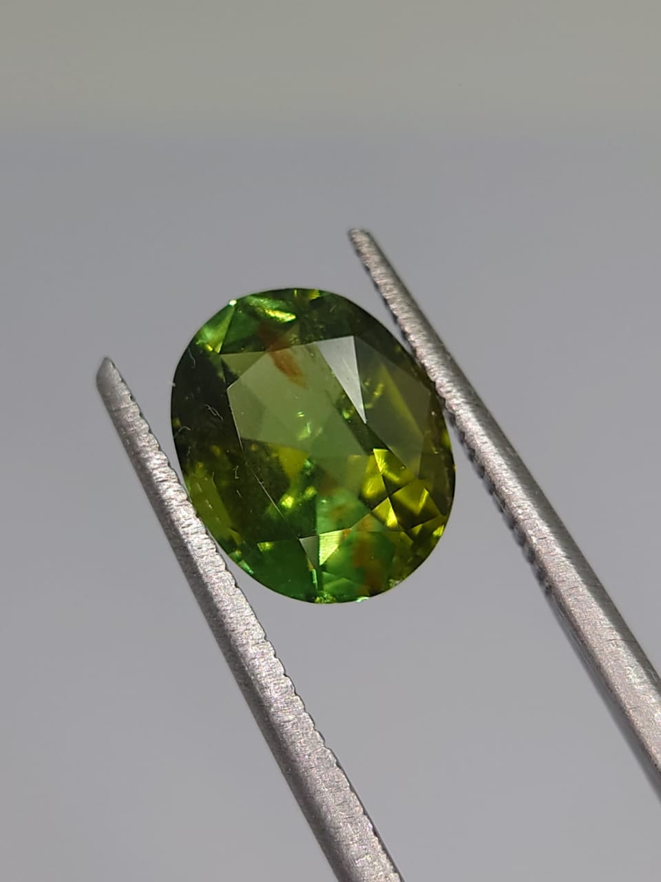2.65ct Lustrous Natural Green Tourmaline Oval Cut Loose Gemstone From Nigeria — view 2